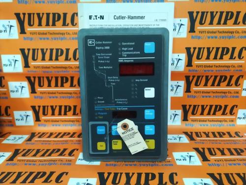 EATON CUTLER-HAMMER DIGITRIP SERIES 3000 OF PROTECTIVE RELAY