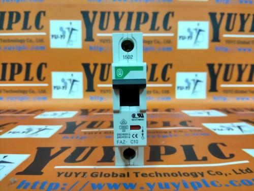 MOELLER FAZ-C10 CIRCUIT BREAKER 1 POLE 5KA 277/480VAC
