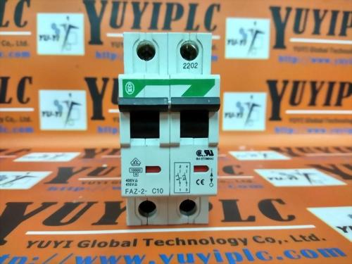 MOELLER FAZ-C10 CIRCUIT BREAKER 2 POLES 5KA-277/480VA
