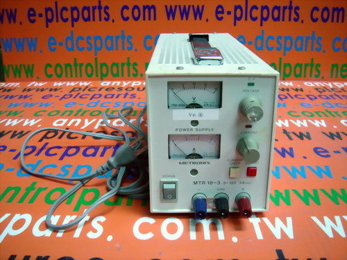 METRONIX MTR18-3 POWER SUPPLY 0-18V 3A