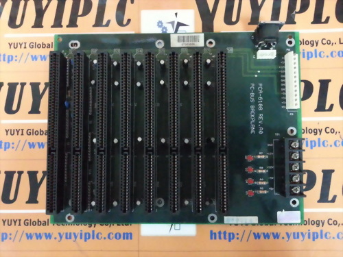 ADVANTECH PCA-6108 REV. A0 PC-BUS BACKPLANE BOARD