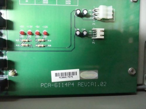 ADVANTECH PCA-6114P4 REV:A1.02 BACKPLANE BOARD