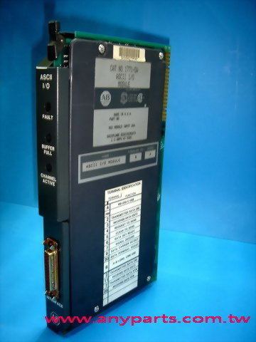 (A-B PLC) ALLEN BRADLEY 1771 PROGRAMMABLE CONTROLLER CPU:1771-DA ASCII I/O MODULE