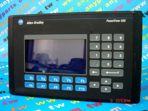 ALLEN BRADLEY (PLC) PANELVIEW 550 MAN-MACHINE INTERFACE CAT 2711-K5A5L1