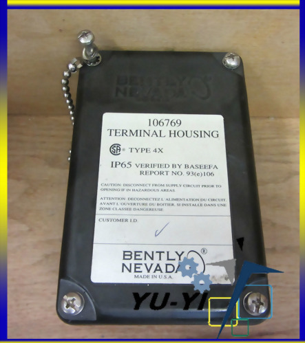 BENTLY NEVADA 106769 TERMINAL HOUSING TYPE 4X-IP65-SAR
