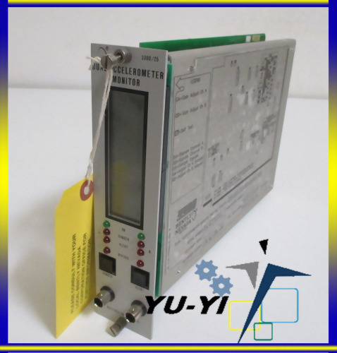 BENTLY NEVADA 3300/25-03-06-06-00-00-01-00 DUAL ACCELEROMETER MONITOR YL677535