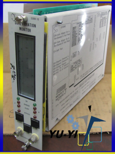 BENTLY NEVADA 3300 DUAL VIBRATION MONITOR 3300 15-03-01-01-00-00-00 3300 15