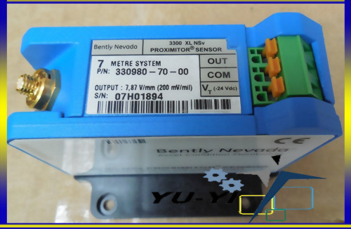 BENTLY NEVADA 3300 XL NSV PROXIMITOR SENSOR 7 METRE SYSTEM 330980-70-00 3309807000 7.87V MM