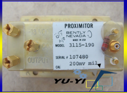 BENTLY NEVADA PROXIMITOR 3115-190 107480 200MV MIL