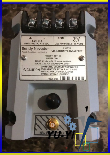 BENTLY NEVADA VIBRATION TRANSMITTER 990-05-50-01-00