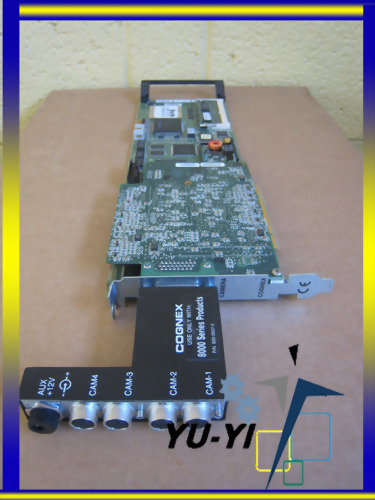 COGNEX 8110-CVM1-32 CAMERA CONTROL BOARD W 800-5637-2 BREAK OUT BOX USED