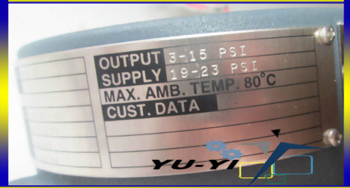 FOXBORO E69F-TI2-S STYLE B CURRENT TO PNEUMATIC AIR CONVERTER 3-15 PSI (WL60)