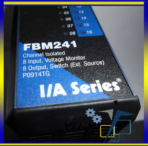 FOXBORO FBM241 CHANNEL ISOLATED 8 INPUT VOLTAGE MONITOR 8 OUTPUT SWITCH P0914TG