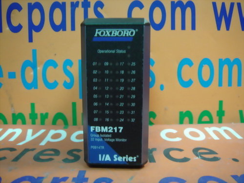 FOXBORO I/A SERIES P0914TR FBM217 GROUP ISOLATED 32 INPUT, VOLTAGE MONITOR
