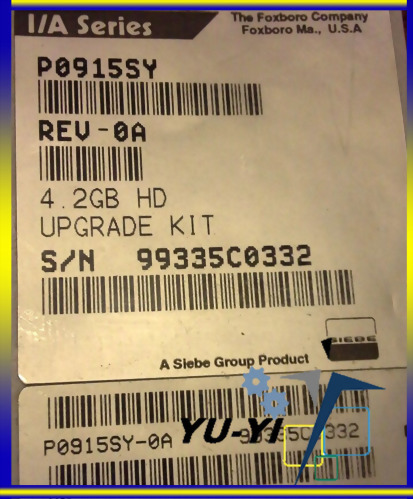 FOXBORO P0915SY IA SERIES 4.2 GB HD UPGRADE KIT REV 0A