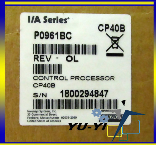 FOXBORO P0961BC CP40B CONTROL PROCESSOR IA SERIES CPU PROCESSOR REV 0L