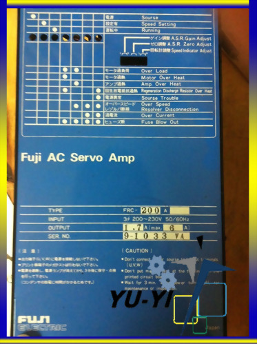 FUJI AC SERVO AMP FRC-200-A