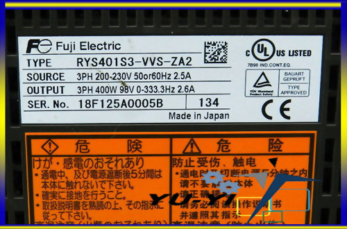 FUJI ELECTRIC FALDIC SERVO DRIVE RYS401S3-VVS-ZA2