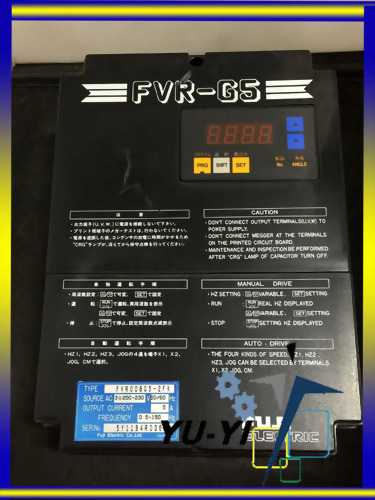 FUJI ELECTRIC AC SERVO DRIVE 200-230 VOLTS 5 AMPS PN FVR008G5-2FK