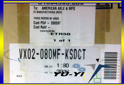 FUJI ELECTRIC VX02-080MF-KSDCT SERVO MOTOR 200W 3PH 4P 1.1A