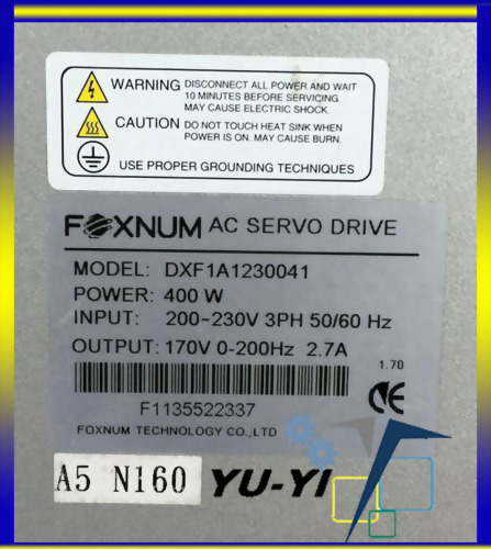 FUJI SERVO DRIVER DXF1A1230041 400W