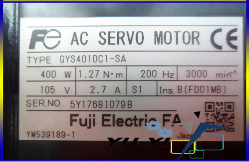 FUJI SERVO MOTOR GYS401DC1-SA