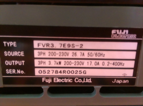 FUJI FVR3.7E9S-2 變頻器