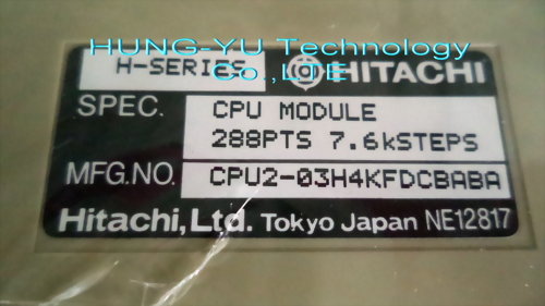 HITACHI 日立 H-302 CPU2-03H RRAM2-16H 288PTS 7.6KSTPS