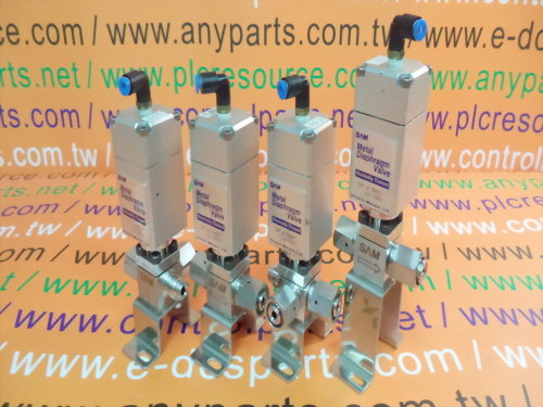 HITACHI PLD4R-C2Y / PLT4RVR-C2Y SAM METAL DIAPHRAGM VALVE NORMALLY CLOSED O.P.=4~6KGF/CM2(0.39~0.59MPA)