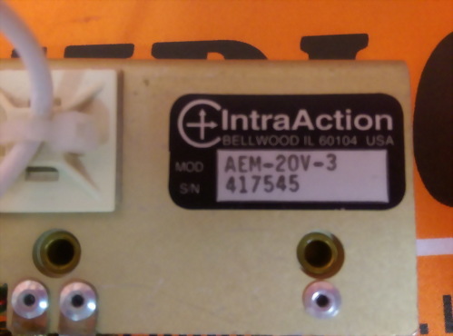 LASER PARTS INTRA ACTION AEM-20V-3