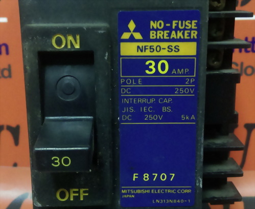 MITSUBISHI NO-FUSE BREAKER 5 AMP NF 30-SS