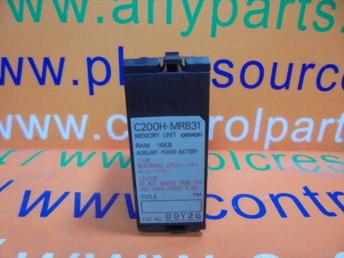 OMRON MEMORY UNIT RAM 16KB C200H-MR831