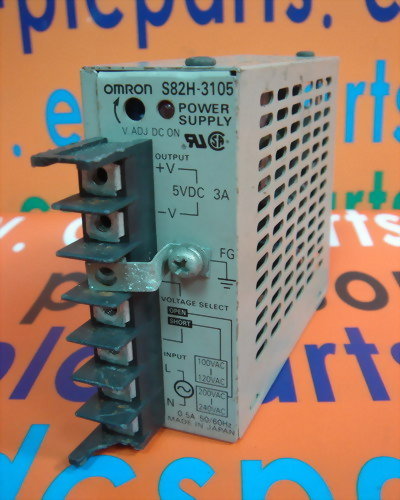 OMRON S82H-3105 POWER SUPPLY 100-240VAC TO 5VDC / 3A