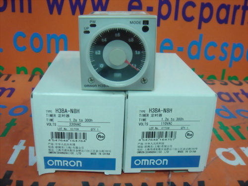OMRON TIMER H3BA-N8H TIME:1.2S TO 300H 110VAC