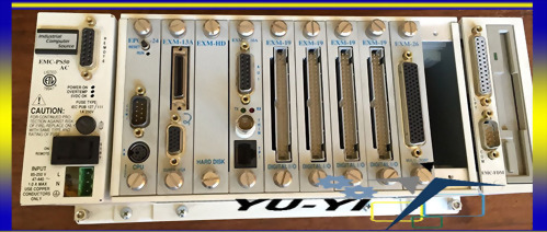 RADISYS INDUSTRIAL COMPUTER SOURCE EMC-PS50 AC EMC-BP12 CPU POWER CHASSIS MODULE