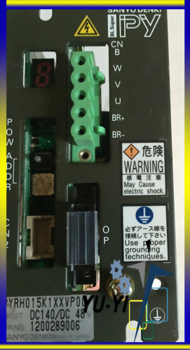 SANYO PYRH015K1XXVP00 SERVO AMPLIFIER 48-140VDC
