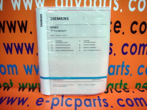 SIEMENS S5 DOS / ST SOFTWARE 6GK1 701-1BA00-0EA0 6GK1701-1BA00-0EA0 SINEC CP1413-S5DOS / ST SOFTWARE