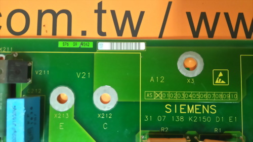 SIEMENS S76 G9 9262/31 07 138 K2150 D1 E1