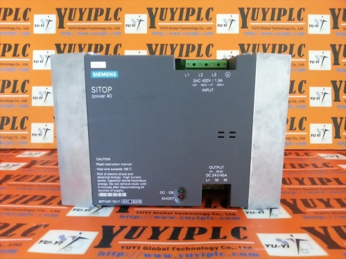 SIEMENS SITOP POWER 40 6EP1437-1SL11 POWER SUPPLY