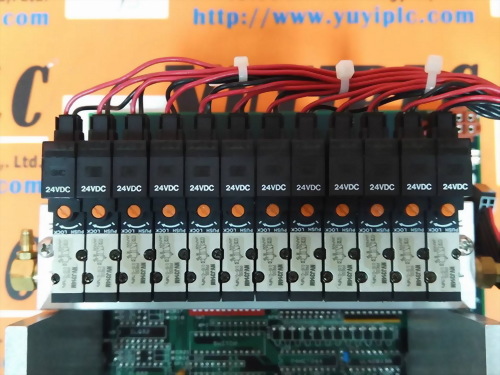 SMC NVJ314M SOLENOID VALVE 12 PORT MANIFOLD