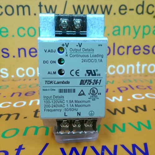 TDK-LAMBDA AC/DC CONVERTER 24VDC/3.1A DLP75-24-1