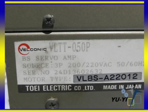 TOEI ELECTRIC VELCONIC BS SERVO AMP VLTT-050P