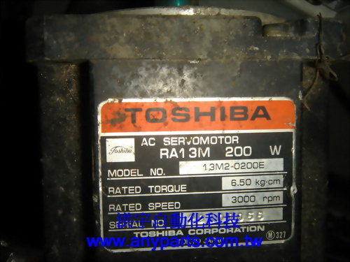 TOSHIBA AC SERVO MOTOR 13M2-0200E