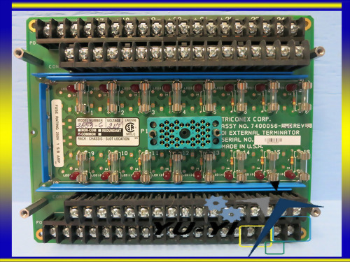 TRICONEX 2553-6 24V DIGITAL INPUT PLC DI EXTERNAL TERMINATOR 7400056-360