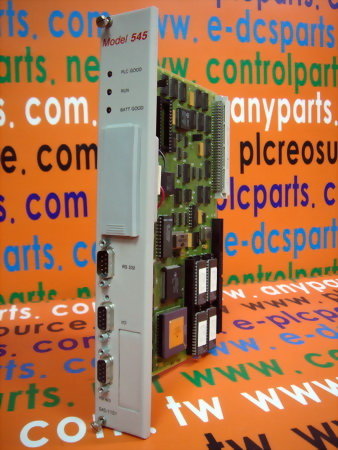 TEXAS INSTRUMENTS PLC TI MODEL 545 / 545-1101 CPU MODULE 28K WORD MEMORY PID 2COMM PORTS