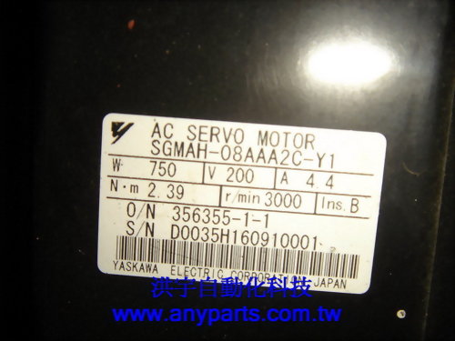 YASKAWA AC SERVO MOTOR SGMAH-08AAA2C-Y1 SGMAH-08AAA41-Y1