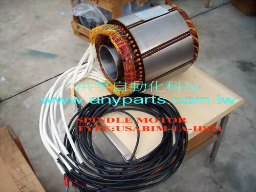 YASKAWA AC SPINDLE MOTOR USABIM-1A-HS21 3 PHASE 8 POLES 200V 11/7.5kW 115/90A