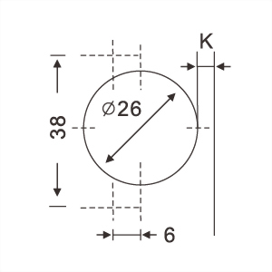 26 mm Slide-on Soft-closing Hinge