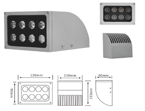 20W~40W上照小弧形壁燈