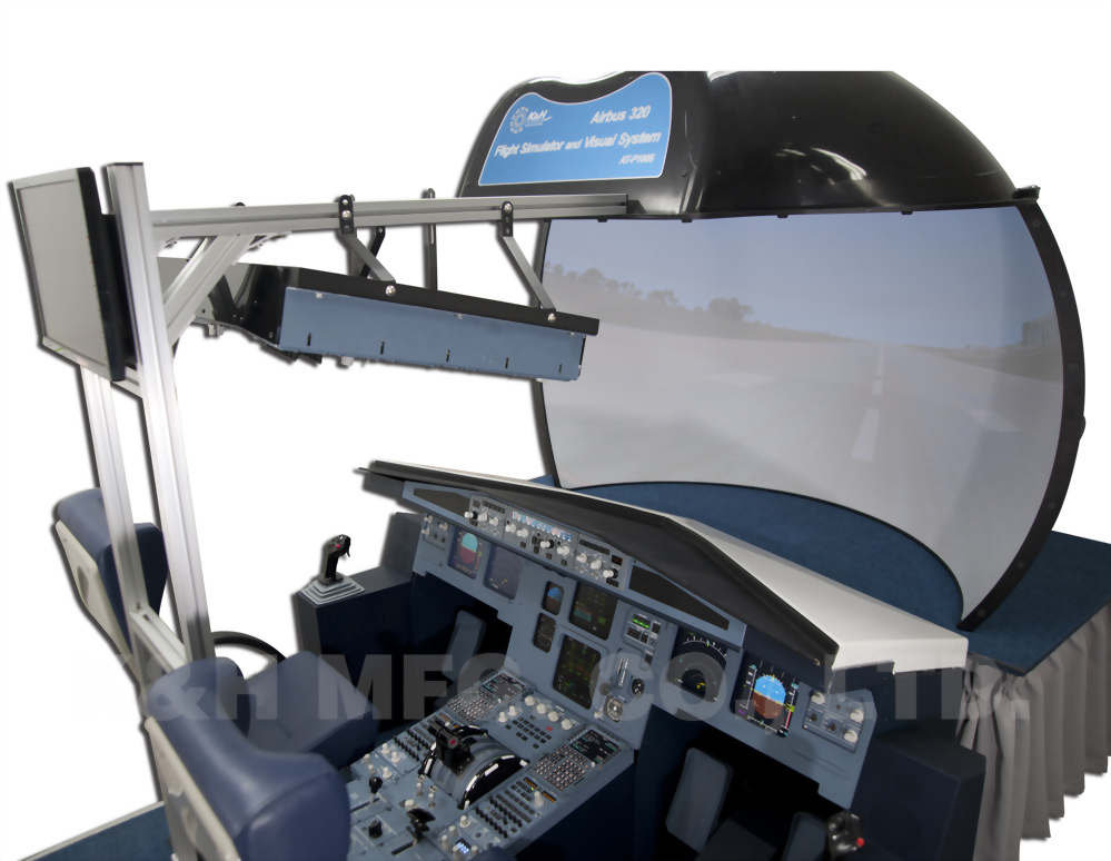 AT-F1005 Airbus 320 Simulator de vuelo y sistema visual